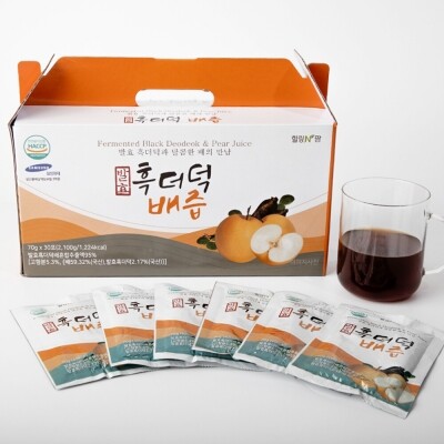 국산 발효 흑더덕 배즙 70g x 30포 손잡이박스